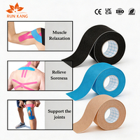 Bande de kinésiologie en gros, usine OEM, logo personnalisé, imperméable, sans latex, pré-découpée, pour sportifs, bande musculaire, CE