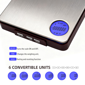 <strong>High</strong> Precise Digital Pocket Jewelry <strong>Scale</strong> 0.01g Weight LCD Display Battery-Powered Maximum 1kg <strong>Recommendation</strong> Silver 200g - Product Image 6