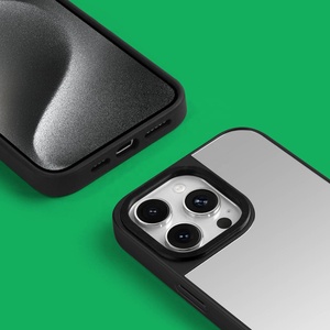 Biểu Tượng Tùy Chỉnh Từ Tái Chế Vật Liệu Gương Sơn Trường Hợp Điện Thoại Cho Iphone 17 16 15 14 13 Bảo Vệ Bạc Gương Di Động Bìa - Product Image 3