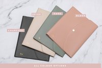 Planificateur de journal en cuir végétalien Folio Cover Organizer Book Cover avec poches pour classeurs pour planificateurs/cahiers