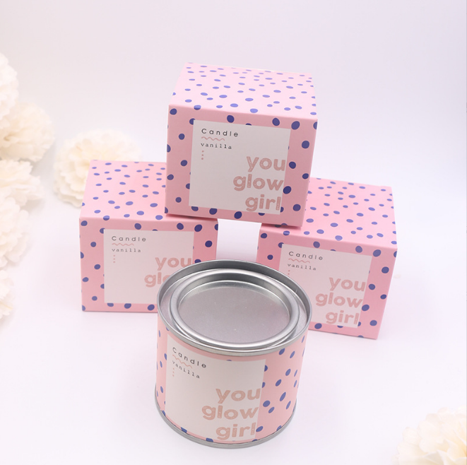 candle box rainbow packaging matte