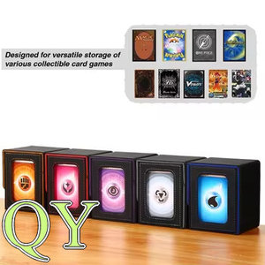 YY Caja De Cuero PU Para Cartas Con Ventana Y Dos Separadores Para Juegos De Mesa Y Colección - Product Image 3