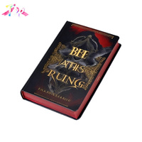 Livres de luxe personnalisés avec dorure à chaud, couverture rigide A4, A5, A6, impression de livres avec tranche pulvérisée