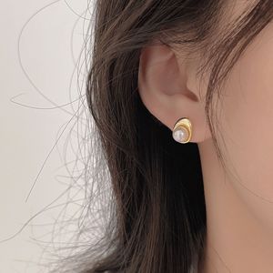 925ห่วงมุกเทียมเงินสเตอร์ลิงลายเรขาคณิตดีไซน์ไม่สมมาตรอินสตาแกรมสไตล์คลาสสิกอินเทรนด์เพทายสำหรับงานเลี้ยงอเนกประสงค์ - Product Image 5