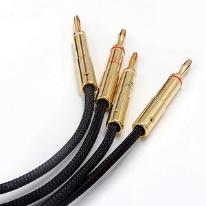 Accuphase Câble de connexion audio en cuivre monocristallin Fever 1 paire 4 4 fiches banane 2m <span class=keywords><strong>3m</strong></span> pour lecteurs DVD projecteurs haut-parleurs - Product Image 5