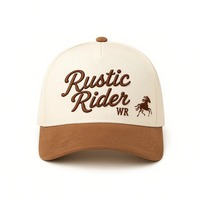 Casquette de baseball pour homme de luxe à deux tons, casquette de sport en coton premium, logo brodé sur 5 panneaux, visière incurvée, haute qualité personnalisée