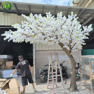 Árbol de flores artificiales decorativas Árbol de Sakura japonés Árbol simulado en forma de arco blanco falso para boda - Product Image 3