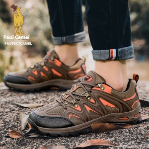 Paul Men's 09 <span class=keywords><strong>Botas</strong></span> de senderismo al aire libre profesionales Antideslizante Impermeable <span class=keywords><strong>Camel</strong></span> Suede Leather Upper Autumn Cross-Country Senderismo - Product Image 4