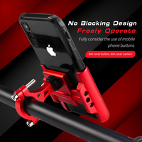 Support de téléphone portable pour moto en alliage d'aluminium CNC, supports de téléphone pour moto et vélo