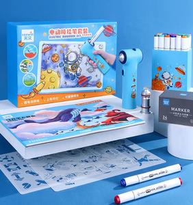 Electric Spray Paint <strong>Pen</strong> for Kids Painting with 24 Colors Markers <strong>Pens</strong> Type C Chargeable <strong>Watercolour</strong> Magic Blow Airbrush <strong>Pen</strong> Se - Product Image 2