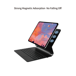 Nuevo Teclado Mágico para <span class=keywords><strong>iPad</strong></span> <span class=keywords><strong>Pro</strong></span> <span class=keywords><strong>12.9</strong></span> <span class=keywords><strong>Pulgadas</strong></span> <span class=keywords><strong>2020</strong></span>, Bluetooth Inalámbrico con Panel Táctil Multitáctil, Soporte Flotante en Cantilever, Retroiluminado - Product Image 3