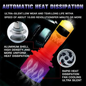 YUFING R8 phares Led Y7 H4 90W 8000LM nouveau et Original <span class=keywords><strong>T6</strong></span> G20 mise à niveau haute Performance phare Led - Product Image 3