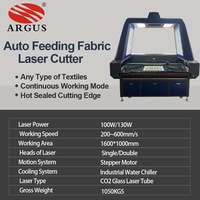 Machine de découpe laser CO2 130W de type portique pour tissus, avec caméra CCD 1800x1200, compatible AI/BMP et rails de guidage Hiwin