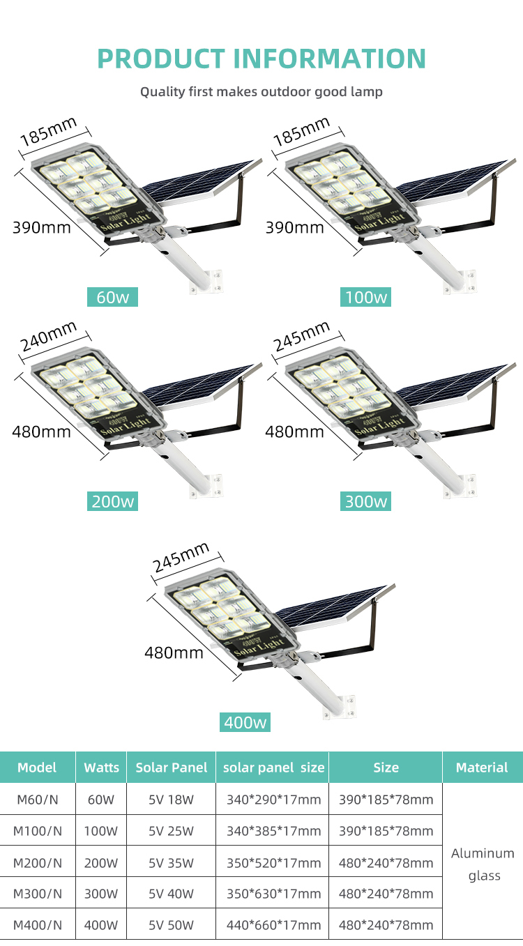 All In One Lampadaire Solaire Led Soler Led Street Light - Solar Street Light - 3