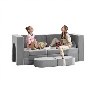 โซฟาแบบพับได้ ดีไซน์<span class=keywords><strong>โม</strong></span>ดู<span class=keywords><strong>ล</strong></span>าร์ บรรจุภัณฑ์สุญญากาศอัดแน่นอเนกประสงค์ ชุดโซฟาสำหรับเด็กเ<span class=keywords><strong>ล</strong></span>่นแบบประกอบได้ - Product Image 3