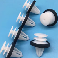 Clips de fixation de garniture de porte en nylon à pousser W711521S300/102540100A/11519031 avec joint d'étanchéité pour remplacement Ford/GM/Tesla