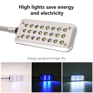 GAKO JL-24 Mini Luce LED a Clip per Acquario IP44 12V/0.5A 3.5W in Plastica con 24 LED Blu e Bianchi per Vasche di Pesci - Product Image 3