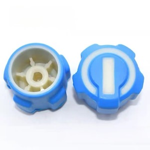 Bouton de manomètre de climatisation, volant en plastique bleu, poignée de charge de réfrigérant, accessoire durable pour usage domestique - Product Image 1