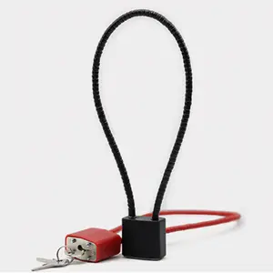 Cerradura de seguridad para pistola, cerrojo y negro, cable de grillete de diferente longitud