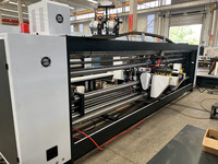 Machine de fabrication de boîtes en carton ondulé manuelle grande vitesse QHPAC pour la couture de deux pièces