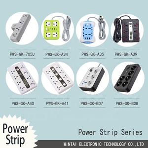 Wintai-công nghệ Trung Quốc đa cắm Power Strip Adapter 3 Outlet Power Strip với USB + Loại C phổ Power Strip nhà sản xuất - Product Image 6