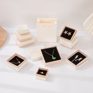 Custom Logo High-End Eco-Friendly Recyclable Biodegradable Cardboard Jewelry Box Sliding <strong>Drawer</strong> Sponge <strong>Insert</strong> for Necklace - Product Image 4