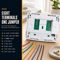 Nouveau climatiseur numérique Programmable à un étage 24V Thermostat pour maison intelligente pour le contrôle de la température