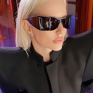 Gafas de Sol Cuadradas Extra Grandes de Moda 2022, Montura Gruesa, Estilo Punk, Cyberpunk, Y2K, para Hombre y Mujer - Product Image 3