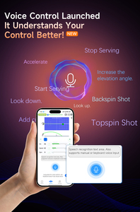 Pusun Dora Pro Nâng Cấp 522 + Khoan Thông Minh Điều Khiển Bằng Giọng Nói 150Ballstable Quần Vợt Robot Với Net Bóng Bàn Máy Cho Câu Lạc Bộ Nhà - Product Image 6