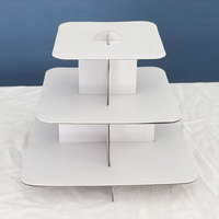 Support de gâteau en papier pour décoration de fête anniversaire bébé douche animal dessin animé licorne fête à thème dessert gâteau pour décoration de fête