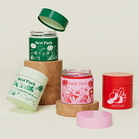Pot en verre à large ouverture de 1 oz, 2 oz, 3 oz, 4 oz, anti-odeur, avec bouchon à sécurité enfant, fenêtre transparente de 3,5 g