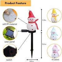 Lumières solaires d'extérieur de Noël transfrontalières, étanches, décoratives, pour une ambiance festive, pour cour et jardin, utilisation nocturne, rechargeables