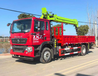 Grue de camion télescopique à flèche droite haute performance 8 tonnes 4x2 270 CV pour le levage sur chantier d'ingénierie en Afrique