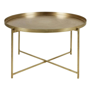 Table basse ronde moderne avec cadre doré plateau en marbre ou en métal pour salon, meubles d'appoint pour la maison, décoration de maison de luxe - Product Image 5