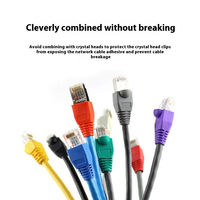Kit de connecteurs RJ45 Cat5e 8P8C personnalisés avec capuchons plaqués, 50 pièces, pour la connexion de câbles de commutateurs réseau Gigabit et d'appareils de salle de télécommunications