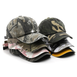 Tùy Chỉnh Thêu Logo Rừng Camo Bông Mũ Mũ Ngụy Trang Thể Thao Bóng Chày Mũ Đỉnh <span class=keywords><strong>Cap</strong></span> Cho Ngoài Trời Đi Bộ Đường Dài Săn Bắn Rừng - Product Image 1