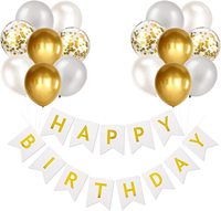 Lot de 16 ballons en forme de queue de poisson et guirlande de lettres en latex pour décorations de fête - Vente en gros