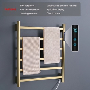 Sèche-<span class=keywords><strong>serviettes</strong></span> électrique mural pour salle de bain et salon, support de séchage pour <span class=keywords><strong>serviettes</strong></span> de bain - Product Image 2