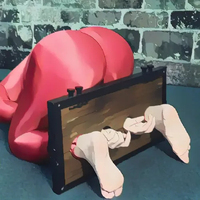 Drop Ship Esclave BDSM Bondage Dispositif de Reliure Poignets Discipline Training Props Punishment Wood Contrain Cheville et Poignet Contraintes