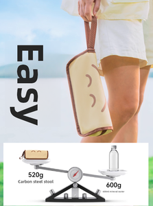 Портативный складной Оксфордский стальной современный дизайн, кресло без сидячих мест для рыбалки, садовая мебель - Product Image 5