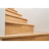 Marches d'escalier en chêne préfini CBMMART, marches d'escalier en bois massif standard pour projets de construction