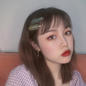 Accessoires de <span class=keywords><strong>cheveux</strong></span> de mode pour femmes coréennes pince à <span class=keywords><strong>cheveux</strong></span> goutte d'eau transparente brillante en plastique épingles à <span class=keywords><strong>cheveux</strong></span> d'acide acétique - Product Image 2