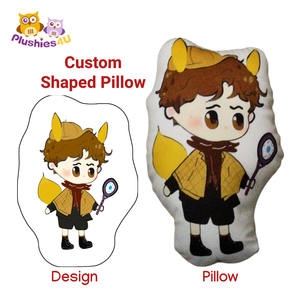 Cuscino a forma irregolare personalizzato stampato Cartoon <span class=keywords><strong>Anime</strong></span> Animal Design Head <span class=keywords><strong>Pillow</strong></span> federa cuscino a forma di cuscino - Product Image 2