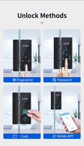 แอป Glomarket TTlock ล็อคประตูกระจกอัจฉริยะแบบอิเล็กทรอนิกส์ ล็อคด้วยลายนิ้วมือ รหัสผ่าน บัตรอิเล็กทรอนิกส์ สำหรับสำนักงาน ล็อคประตูกระจกอัจฉริยะแบบสแกนใบหน้า - Product Image 3