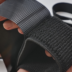 Đặc biệt un-napped móc và vòng lặp Băng 100% nylon vòng màu đen có thể tháo rời cho quần áo cao cấp buộc giải pháp phụ kiện - Product Image 5