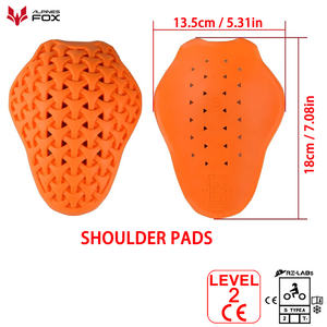 เสื้อแจ็คเก็ตมอเตอร์ไซค์ อุปกรณ์ป้องกัน แผ่นรองป้องกัน CE สำหรับมอเตอร์ไซค์ แผ่นรองหลัง ข้อศอก ไหล่ อุปกรณ์มอเตอร์ครอส ระดับ 2 ได้รับการรับรองมาตรฐาน CE - Product Image 5