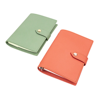 Carnet de notes portable personnalisable A7, couverture en cuir PU motif litchi, papier imprimé, reliure spirale, feuilles mobiles, cadeau