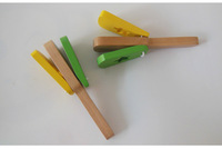 Castagnette en bois, jouet sonore écologique personnalisé en forme de dessin animé pour bébé, idéal pour le plaisir des claquettes de mains