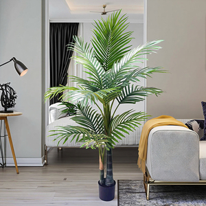 <span class=keywords><strong>Mini</strong></span> Pianta Decorativa per Casa, Verde, per Soggiorno, Alta Qualità, Piccola Pianta Artificiale Ornamentale Tropicale in PVC con Vaso - Product Image 2