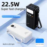 Nuevo Estilo, Banco de Energía Portátil de 30000 mAh, 22.5 W, Tipo C, Carga Rápida Bidireccional, Cable Integrado, Fabricante OEM/ODM